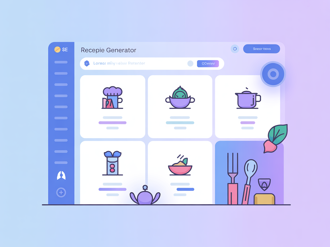 AI-oppskriftsgenerator med nettsøk