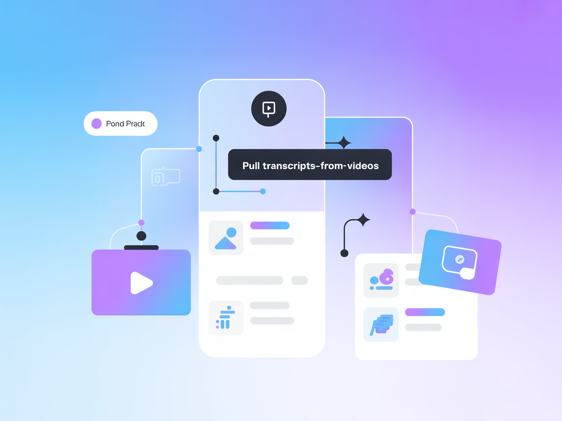 Transcripties uit video's halen
