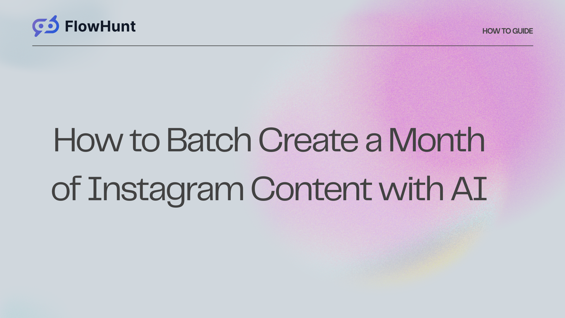 How to Batch Create a Month of Instagram Content with AI