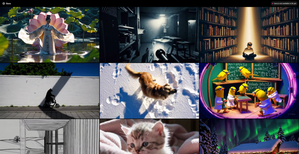 OpenAI Sora interface screenshot