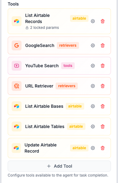 Selecting tools in FlowHunt