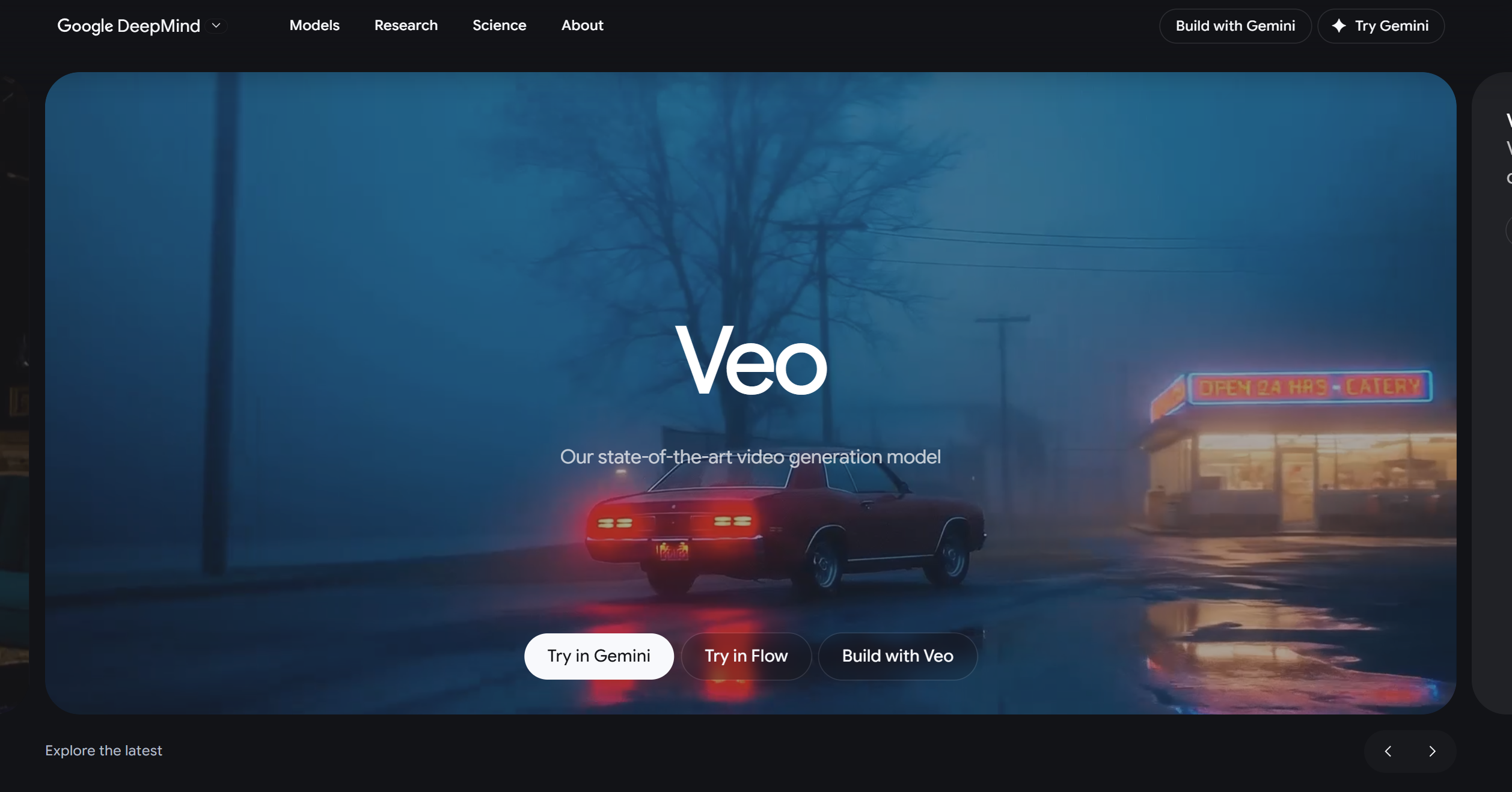 Google Veo 3 interface screenshot