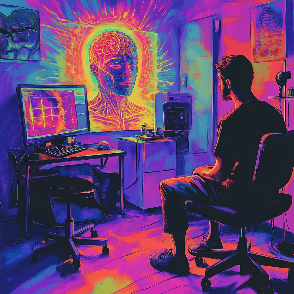 Artistic impression of AI in everyday life