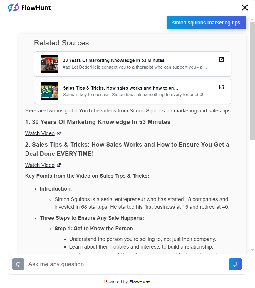 Marketing Tips from Simon Squibb’s Videos