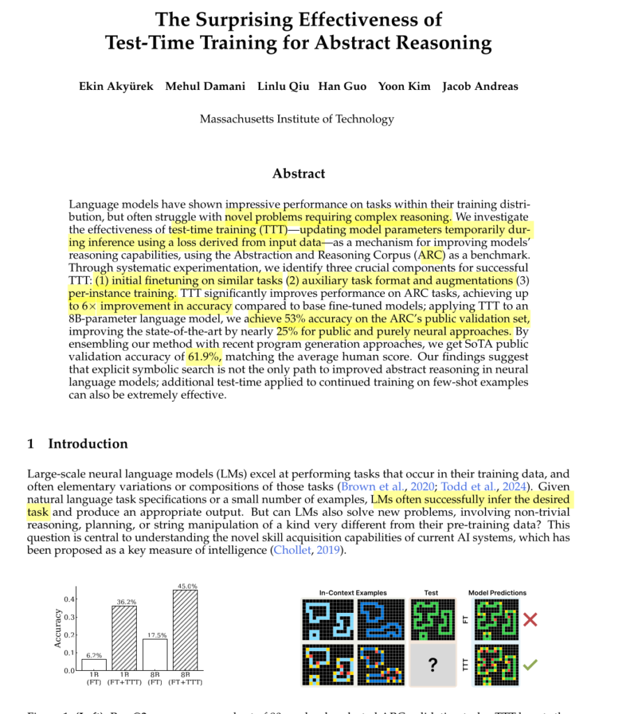 Advancements in Test Time Training