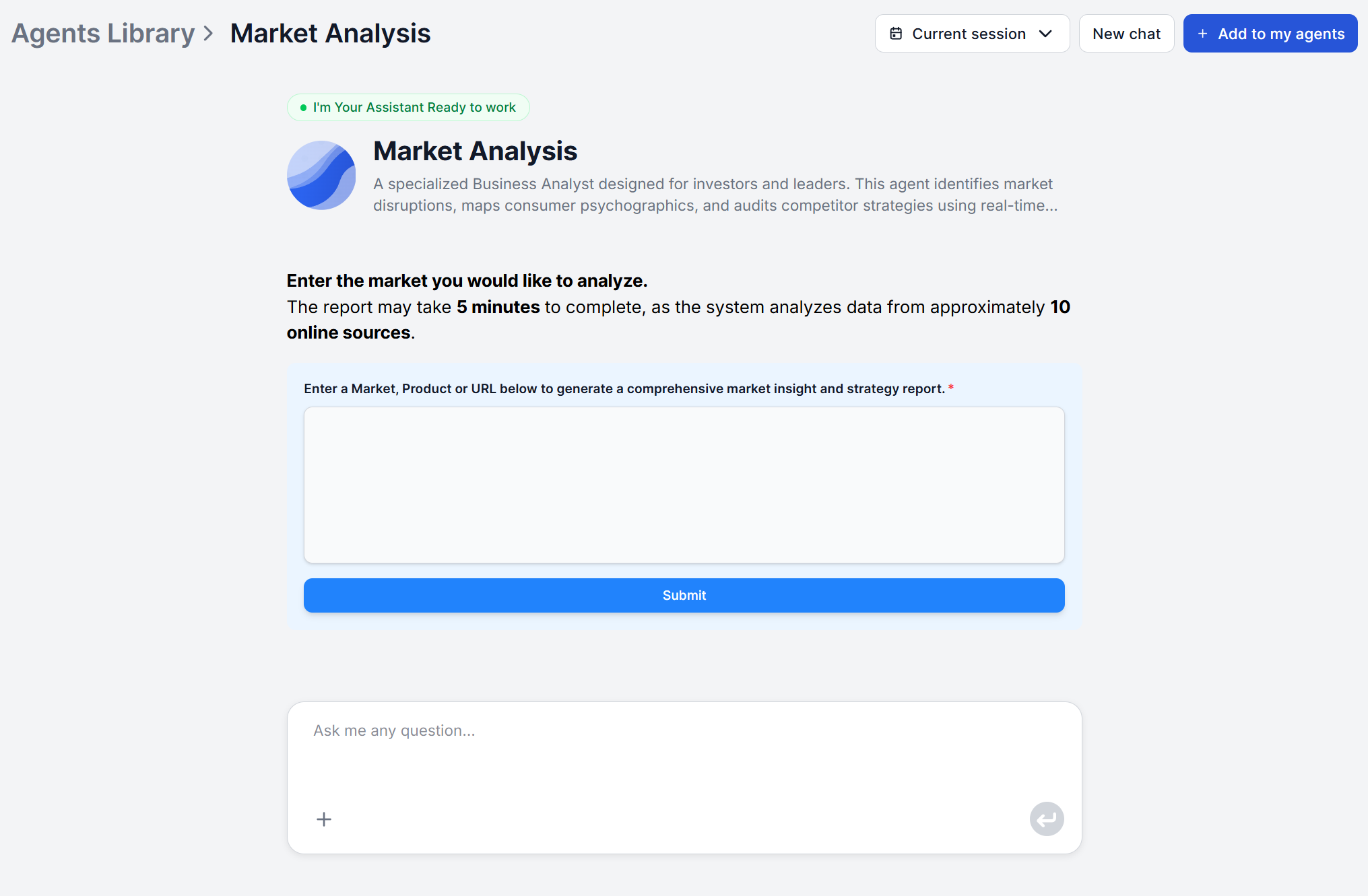 Market Analysis Agent in the FlowHunt agent library