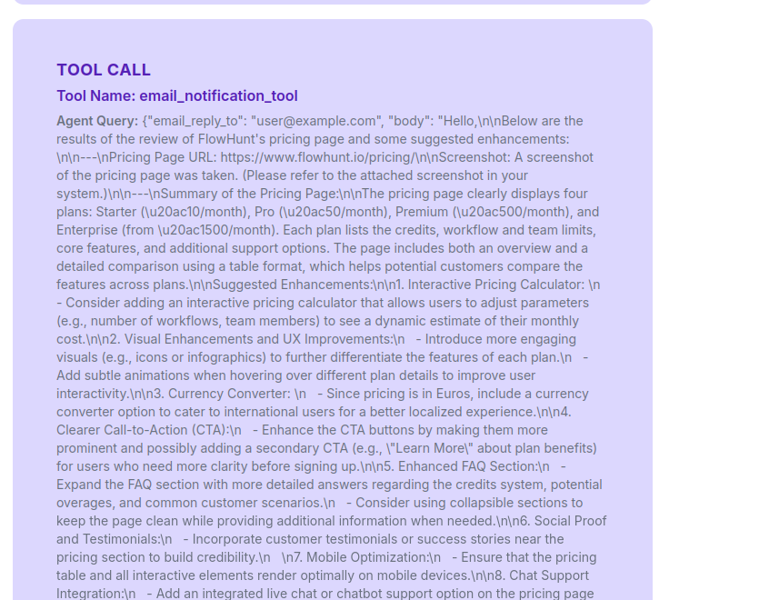 Email sending by O3 Mini