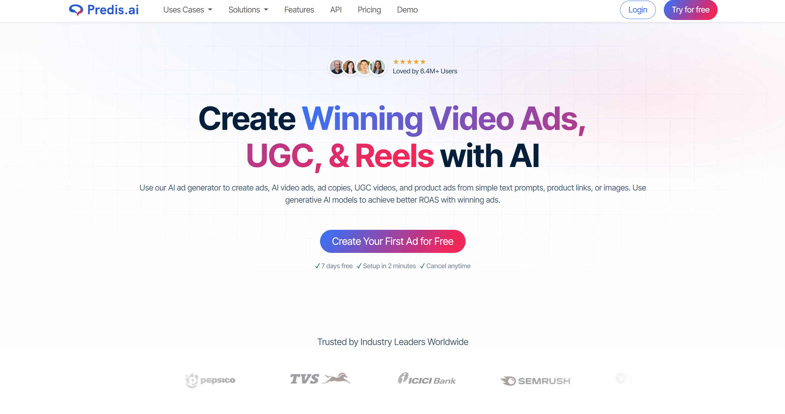Predis.ai homepage