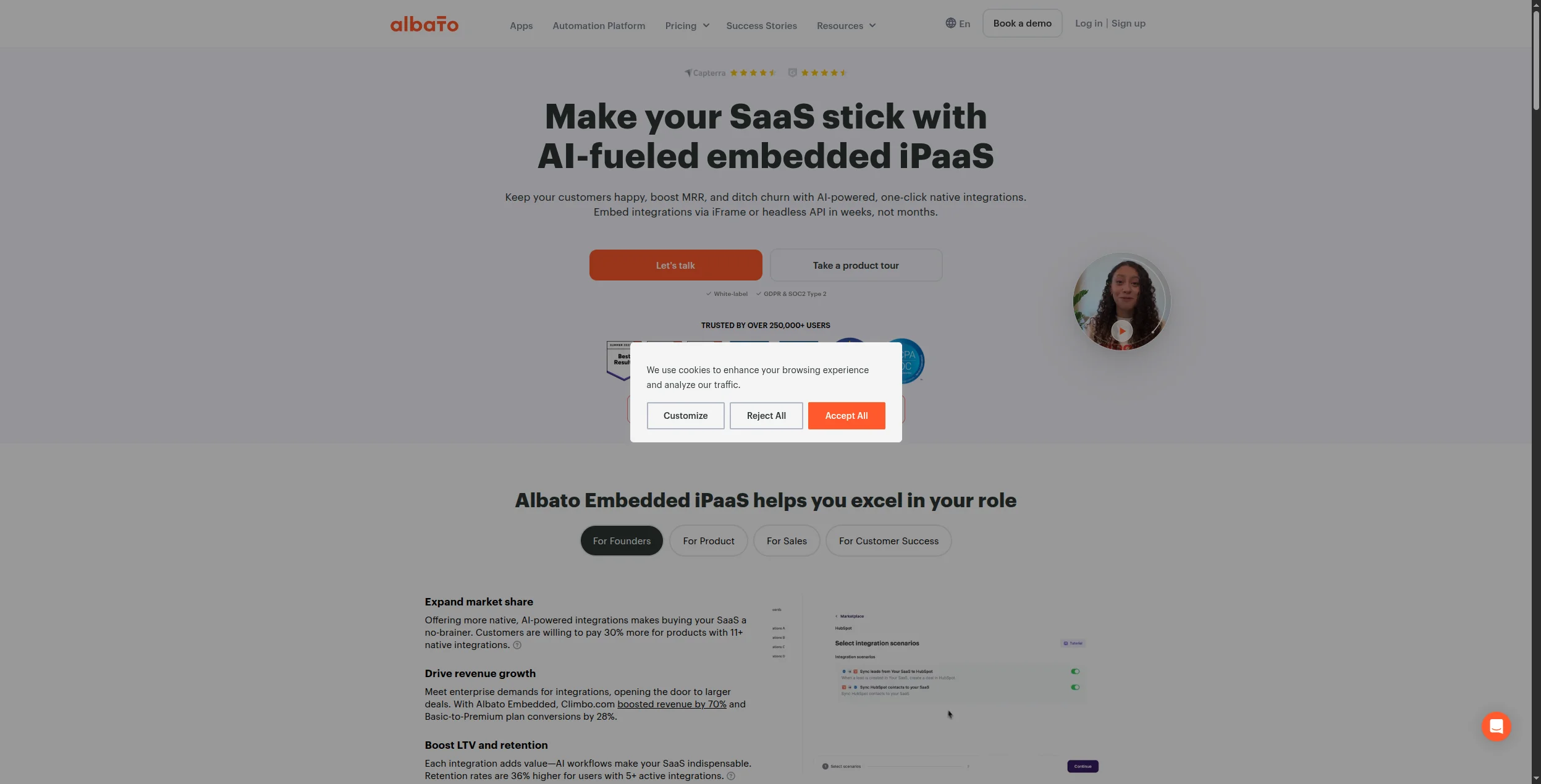 Albato dashboard