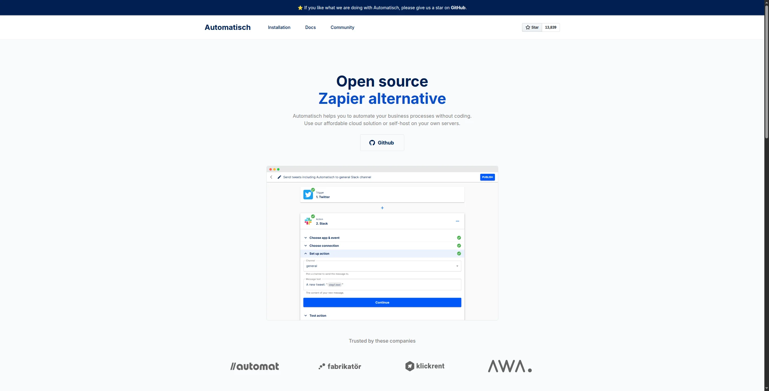 Automatisch open-source automation
