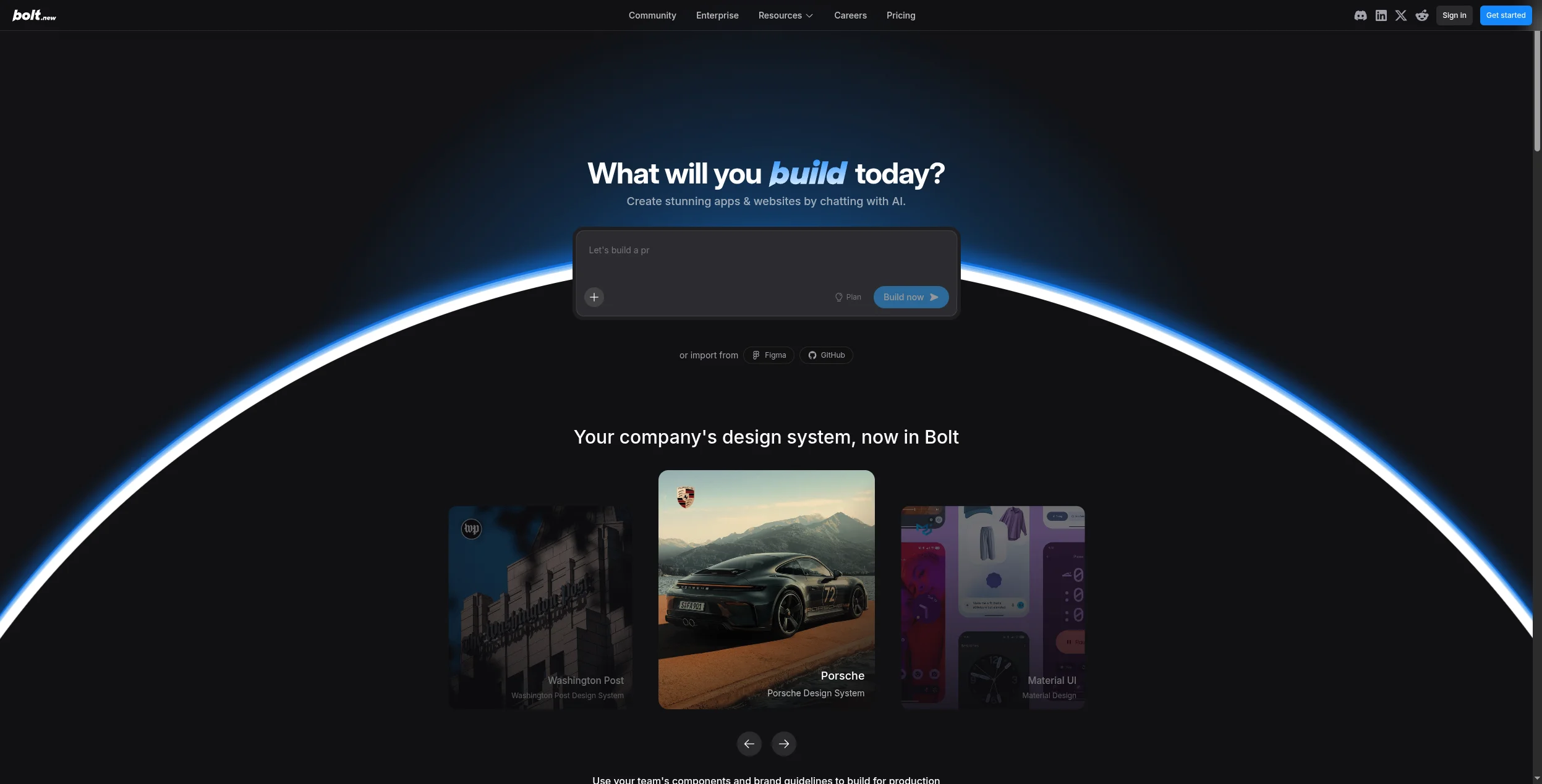 Bolt.new AI app builder