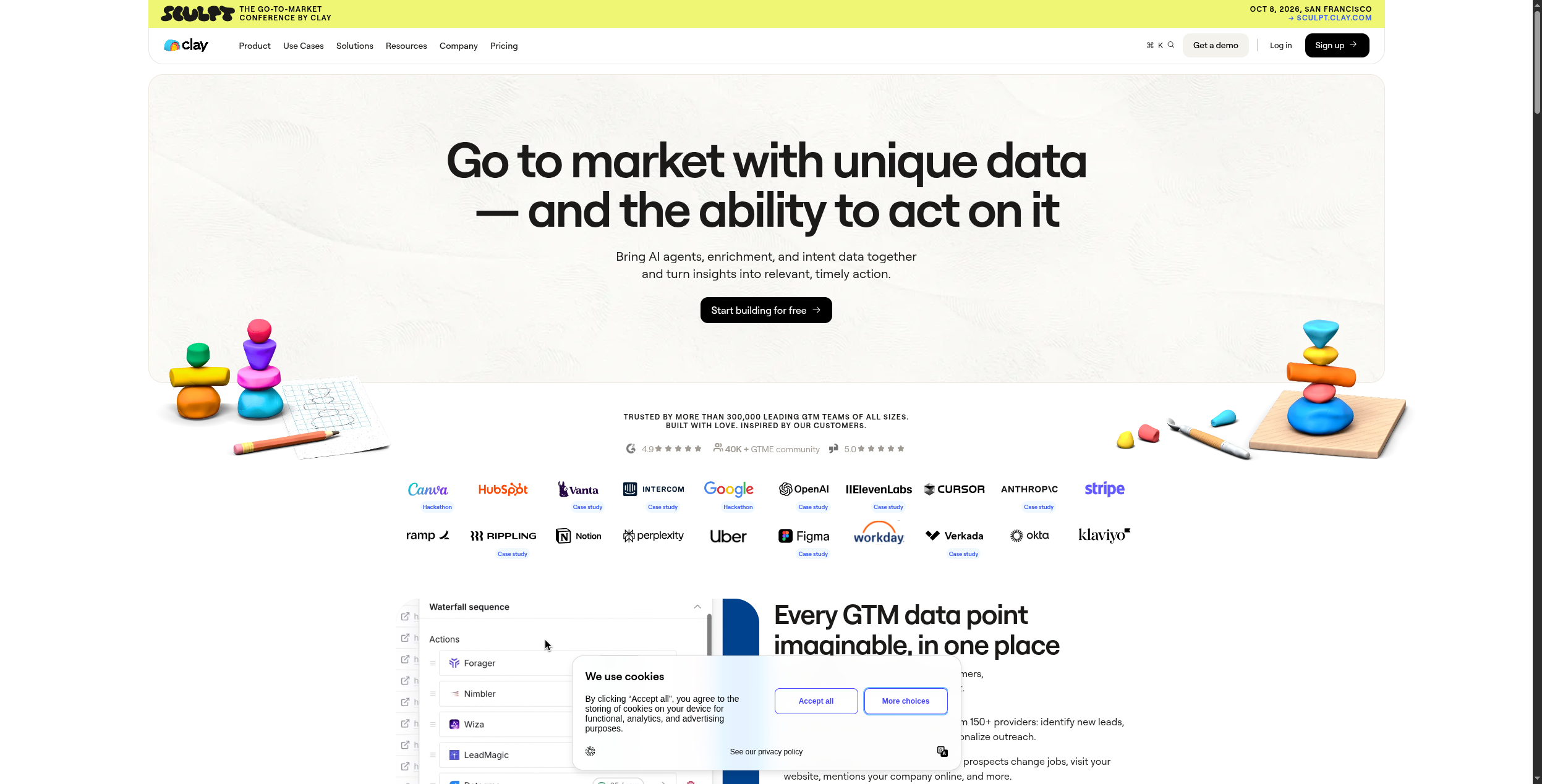 Clay data enrichment platform