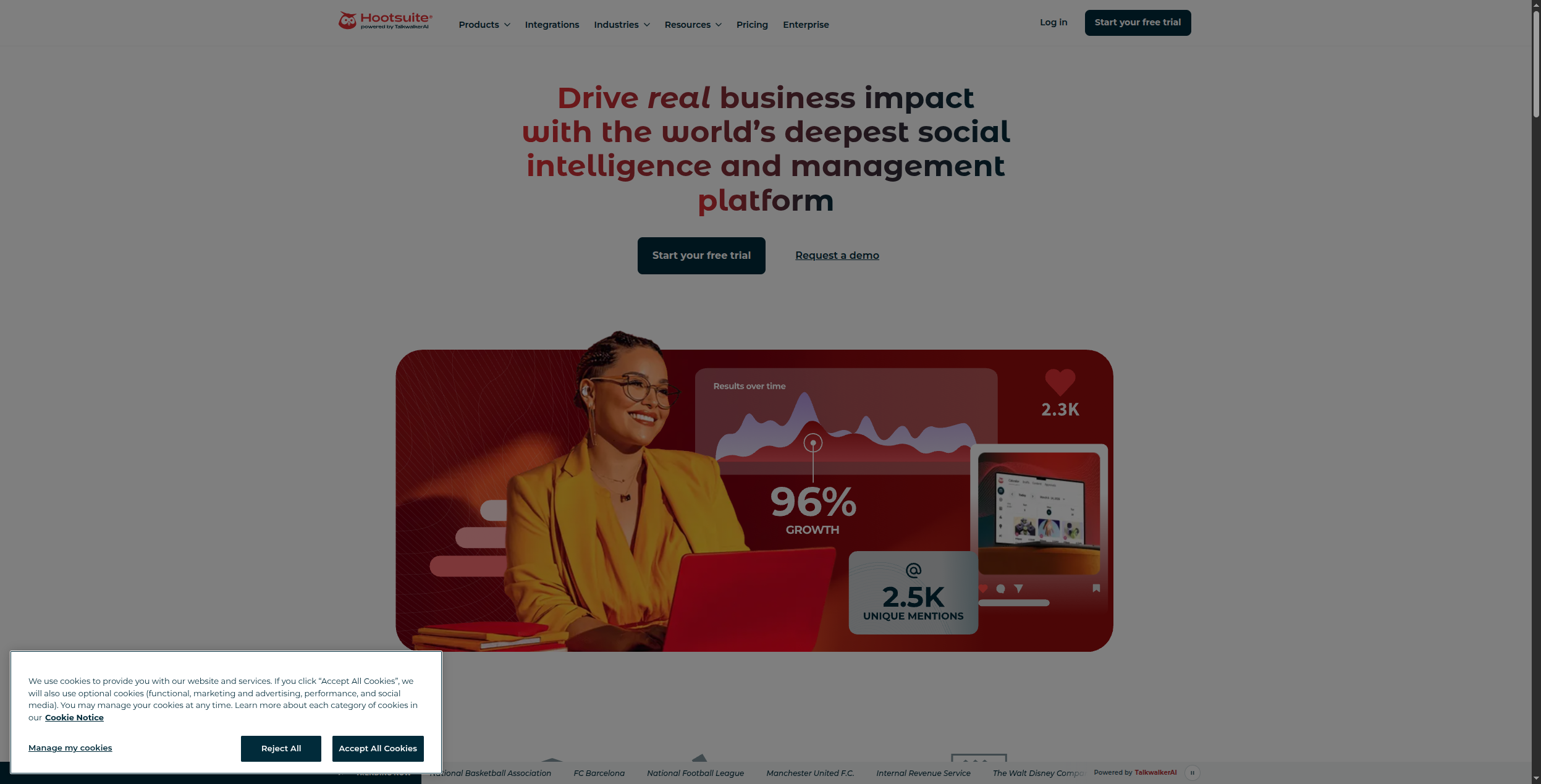 Hootsuite enterprise social media management
