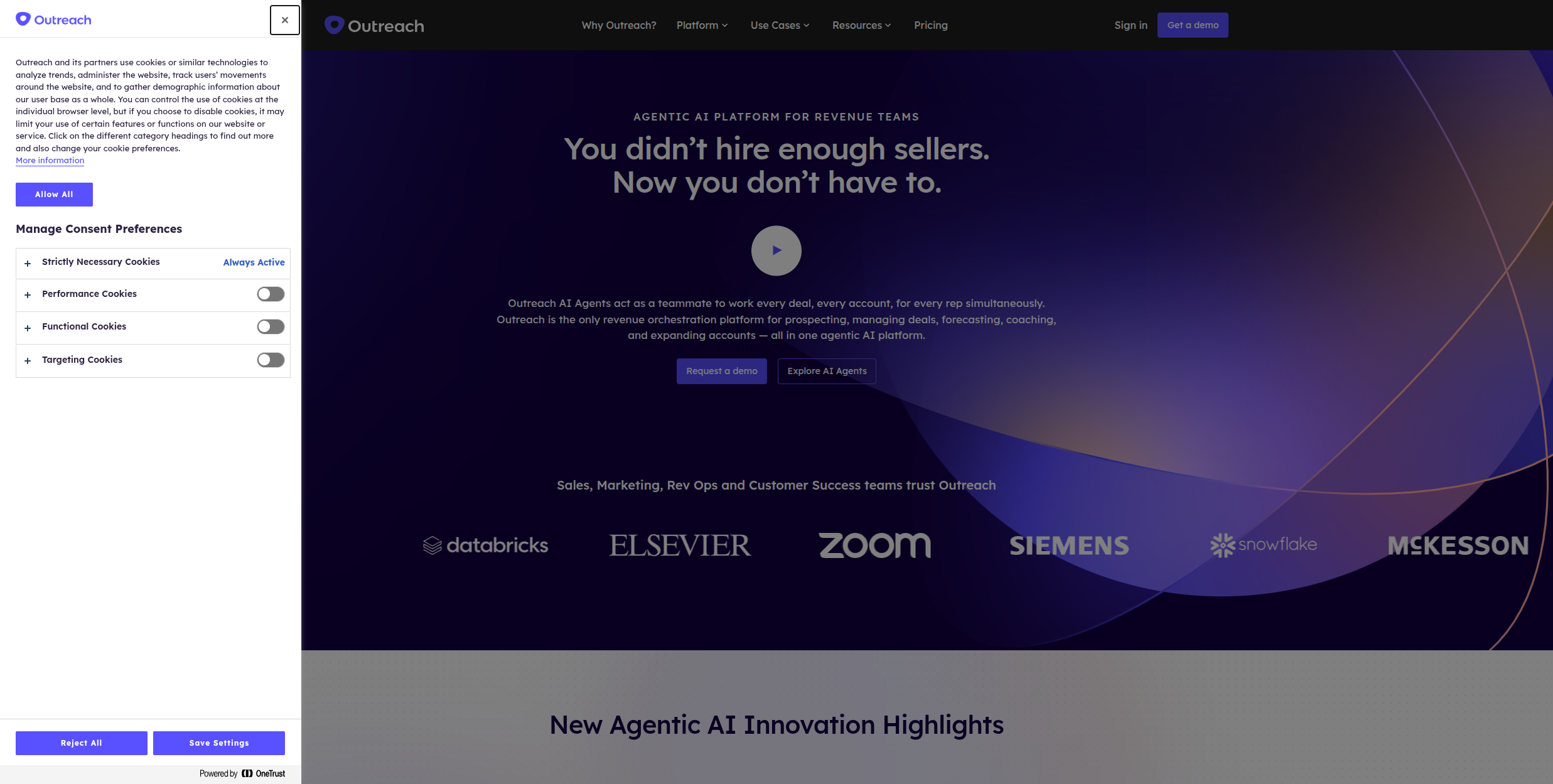 Outreach enterprise sales execution platform