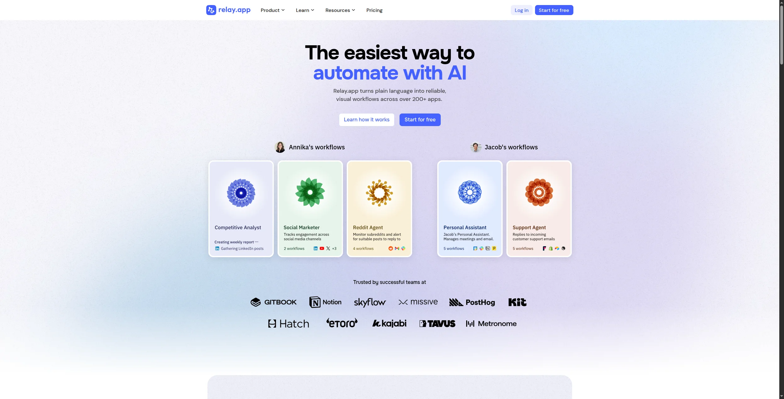Relay.app dashboard