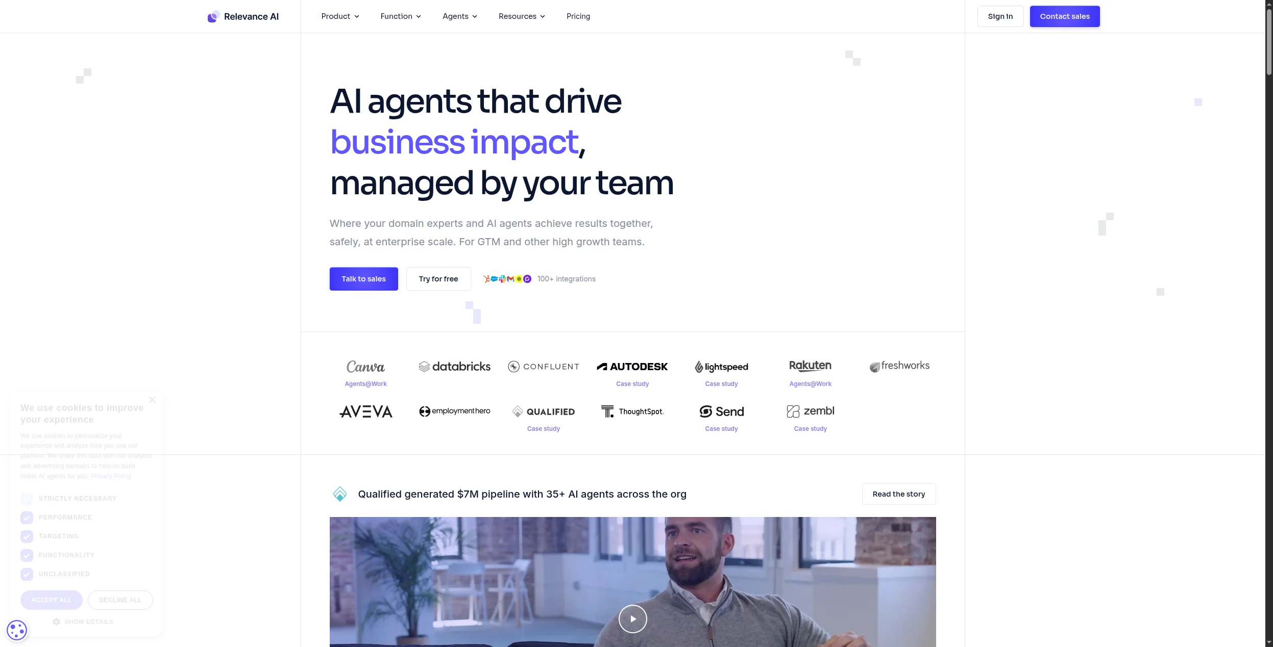 Relevance AI platform