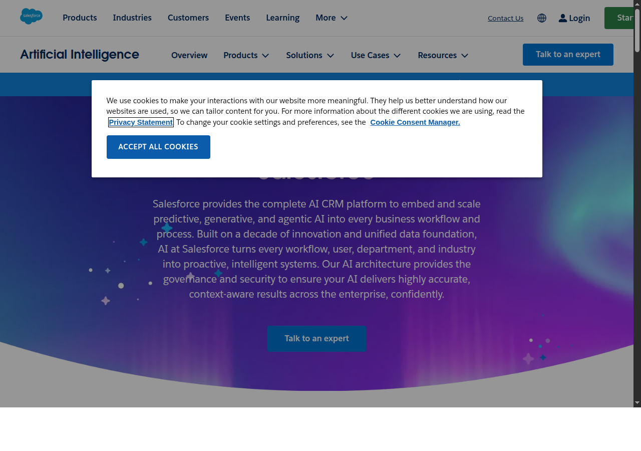 Salesforce Einstein AI platform