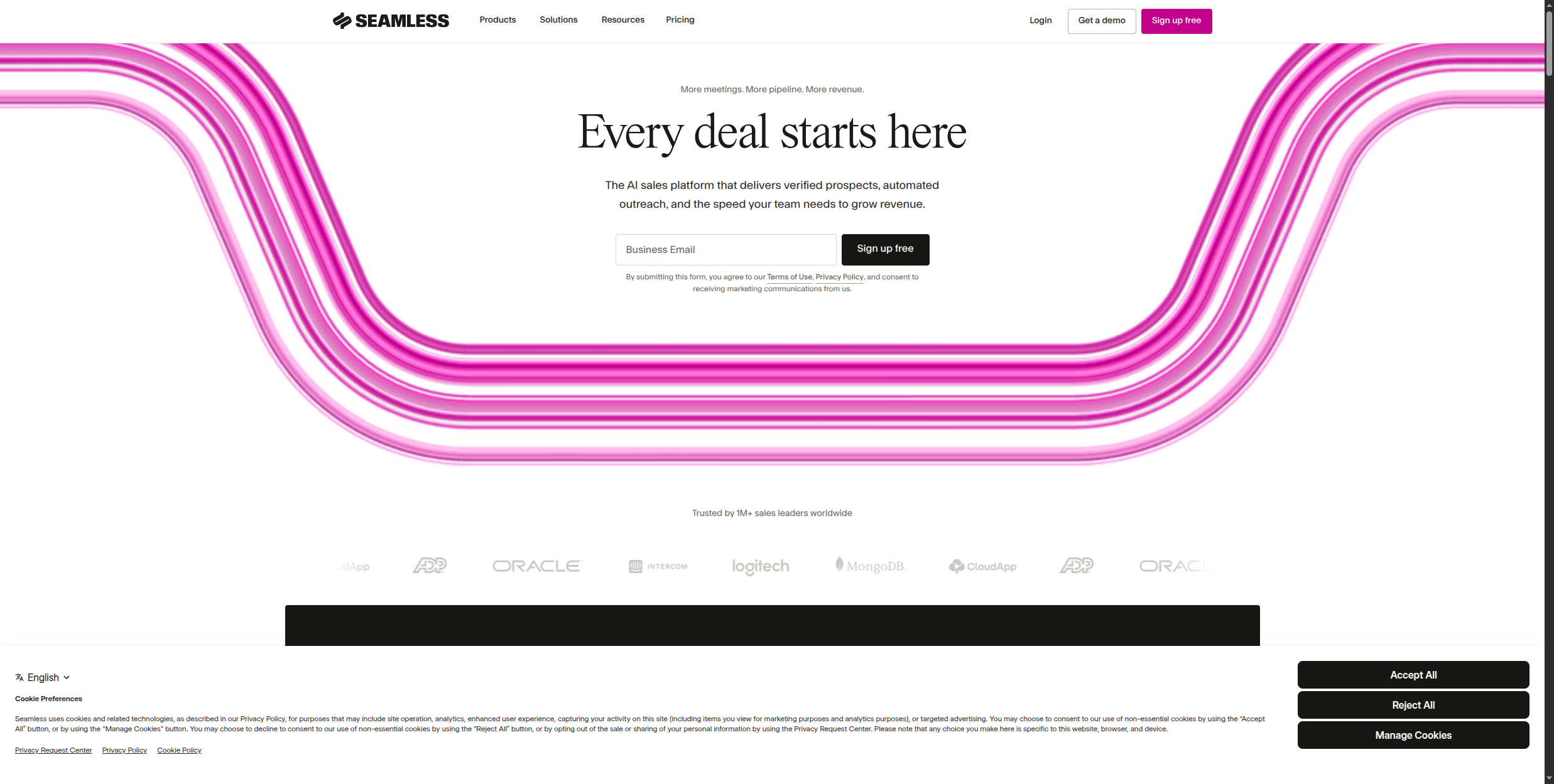 Seamless.ai real-time contact search platform