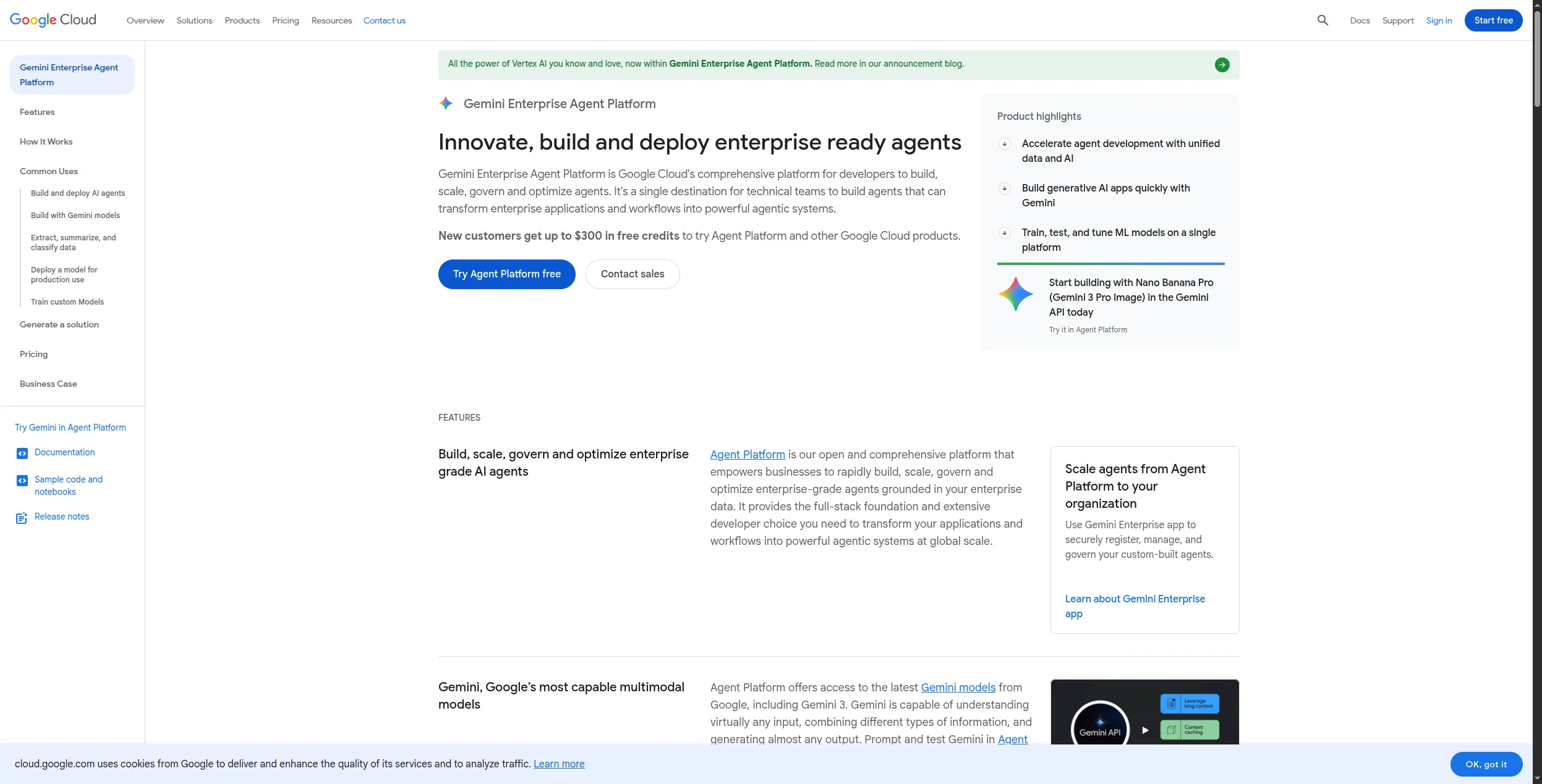 Google Vertex AI Agent Builder