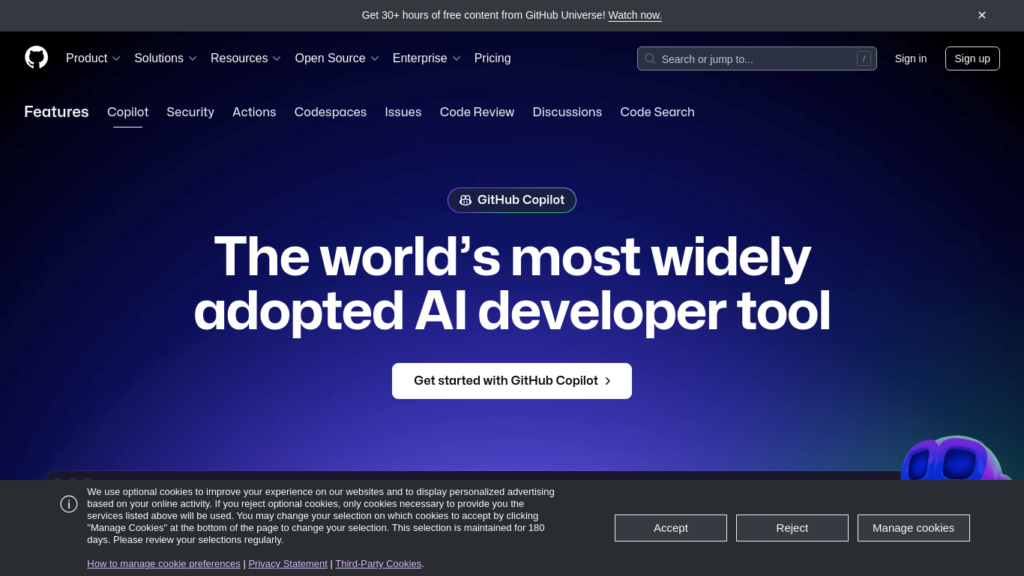 GitHub Copilot Screenshot