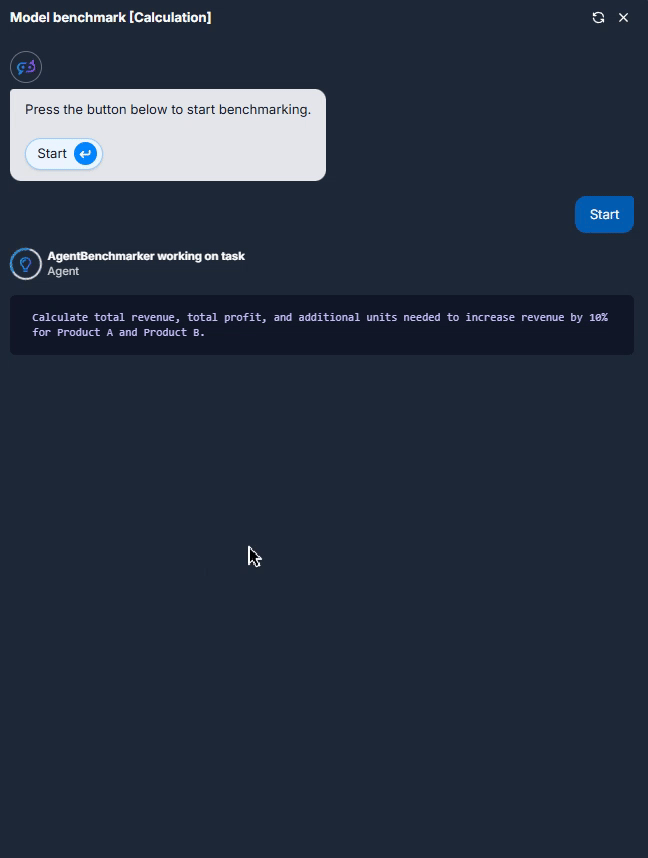 AI Agent calculation task