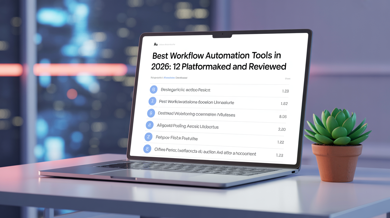 Mejores herramientas de automatización de flujos de trabajo en 2026: 12 plataformas clasificadas y analizadas