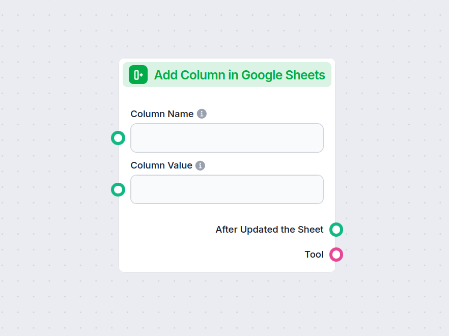 Add Column in Google Sheets