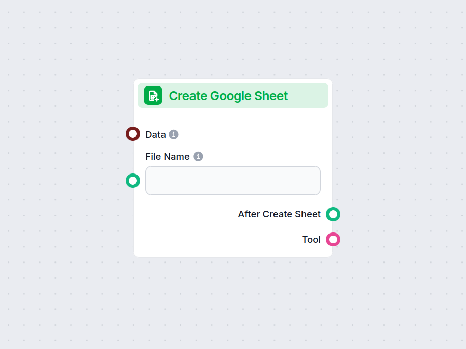 Create Google Sheet