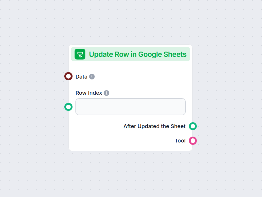 Update Row in Google Sheets