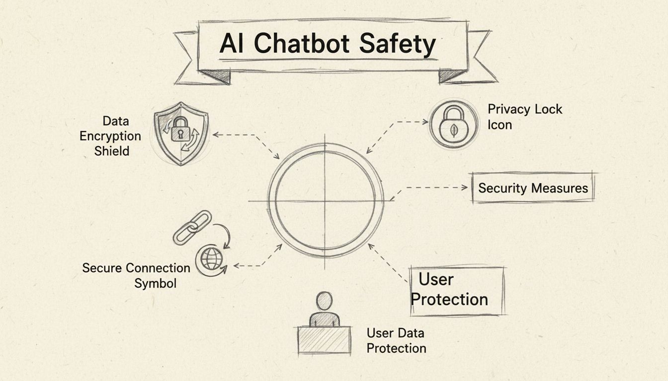 Diagramă siguranță și securitate chatbot AI