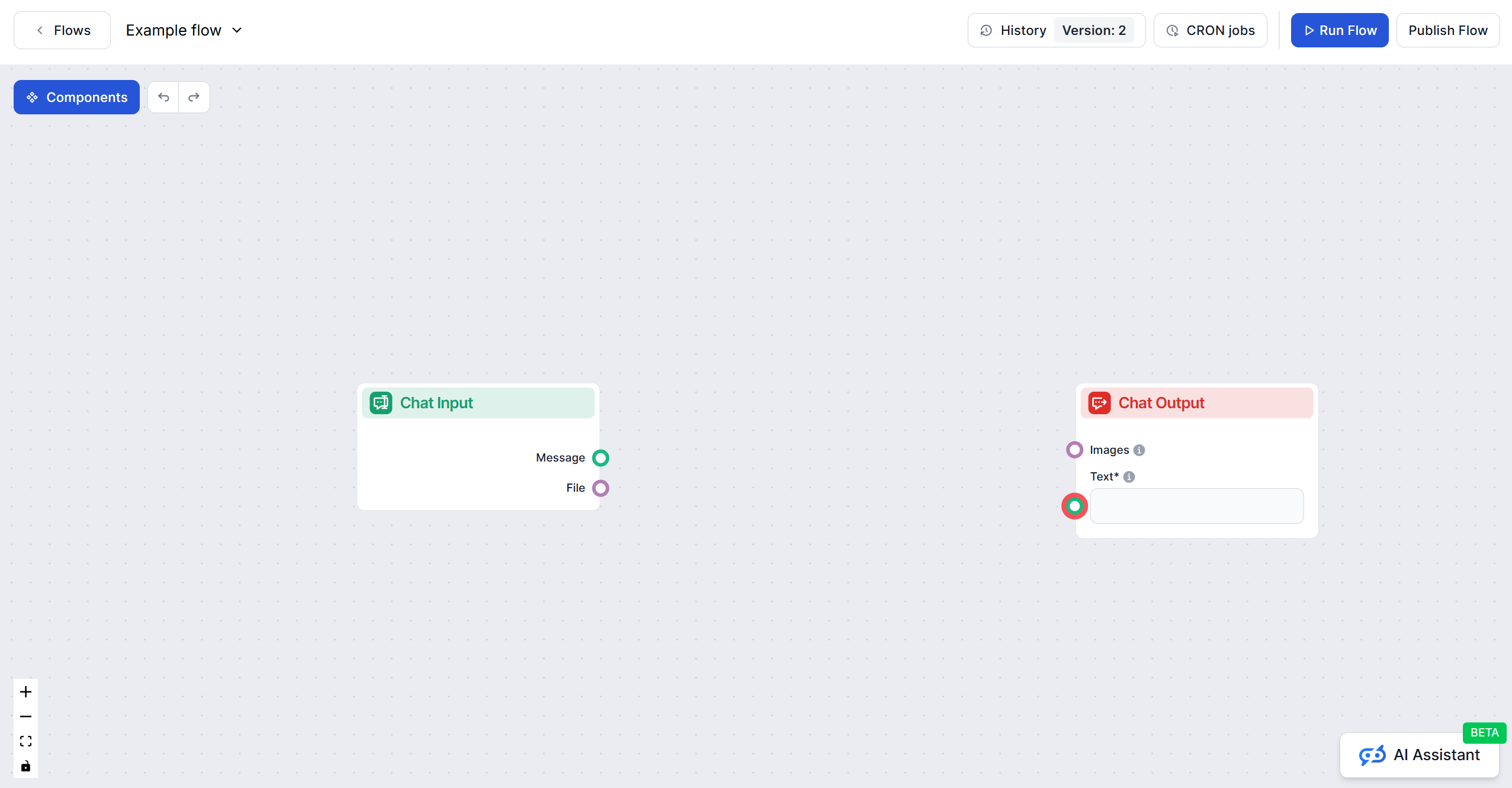 FlowHunt editor overview