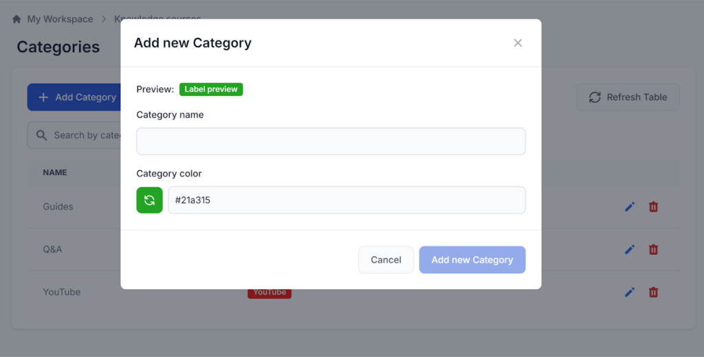 Categories Feature in FlowHunt