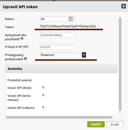 BiznisWeb.sk API 토큰 생성 과정