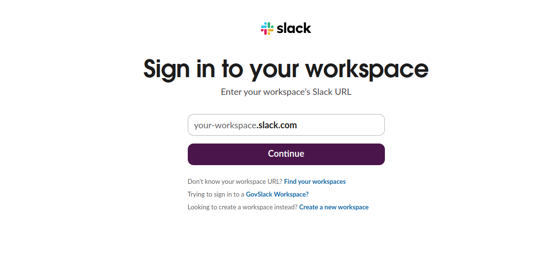 Slack authenticatieproces