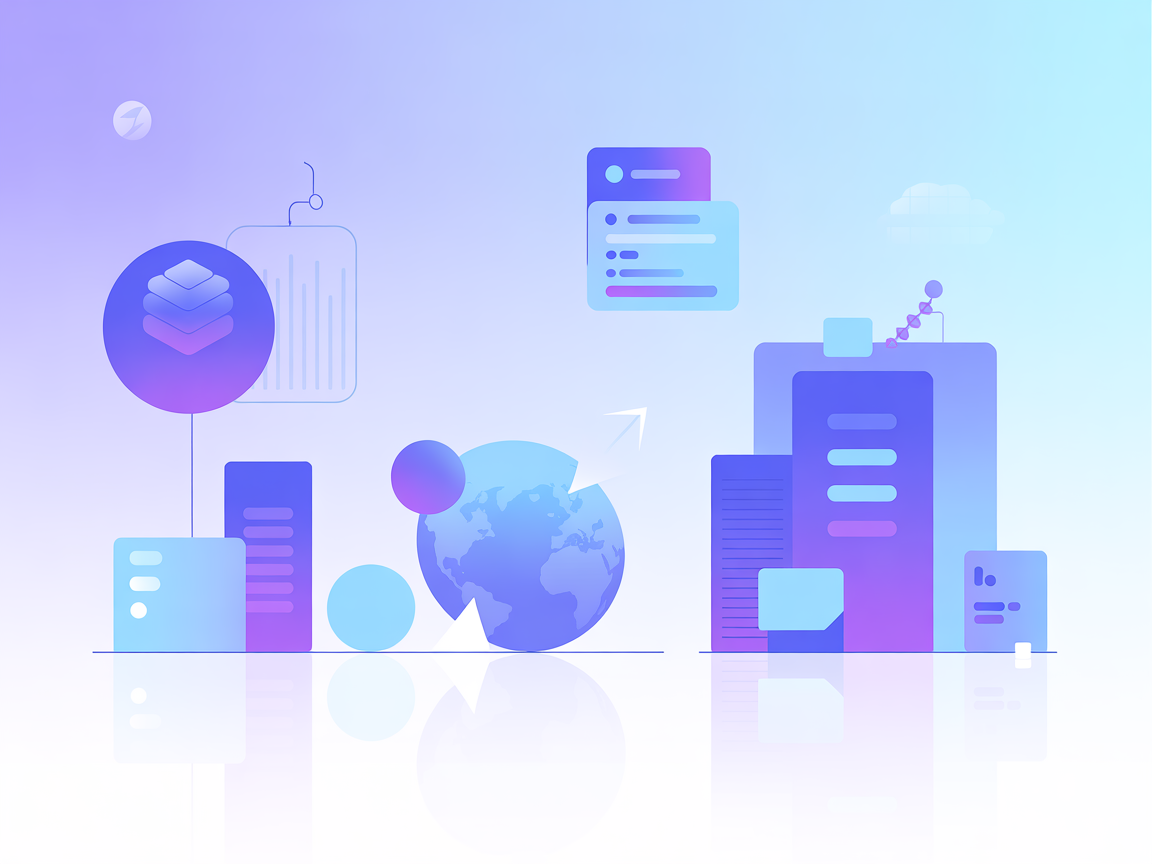 Vectorafbeelding die semantisch zoeken en endpointdetectie symboliseert