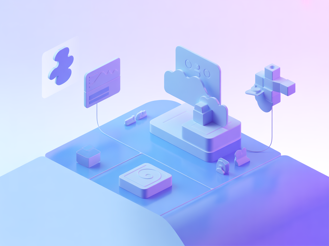 Ilustración vectorial minimalista que representa la integración de agentes en la blockchain de Solana