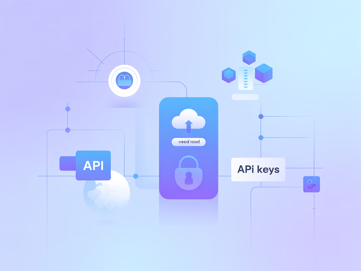 Vector minimalista mostrando creación de esquemas, API y diseño de conjuntos de datos