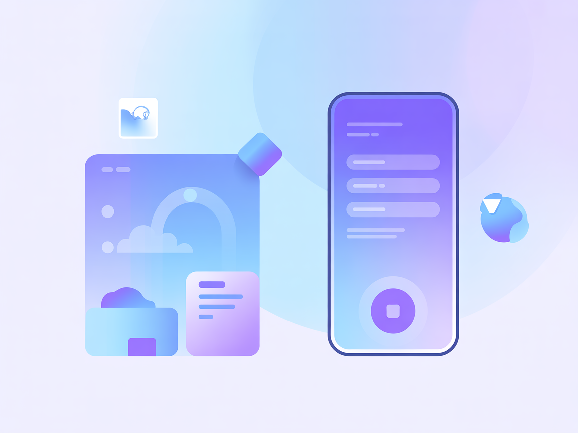 Minimalistische SaaS-illustratie die veilige bestandsbeheer controle weergeeft