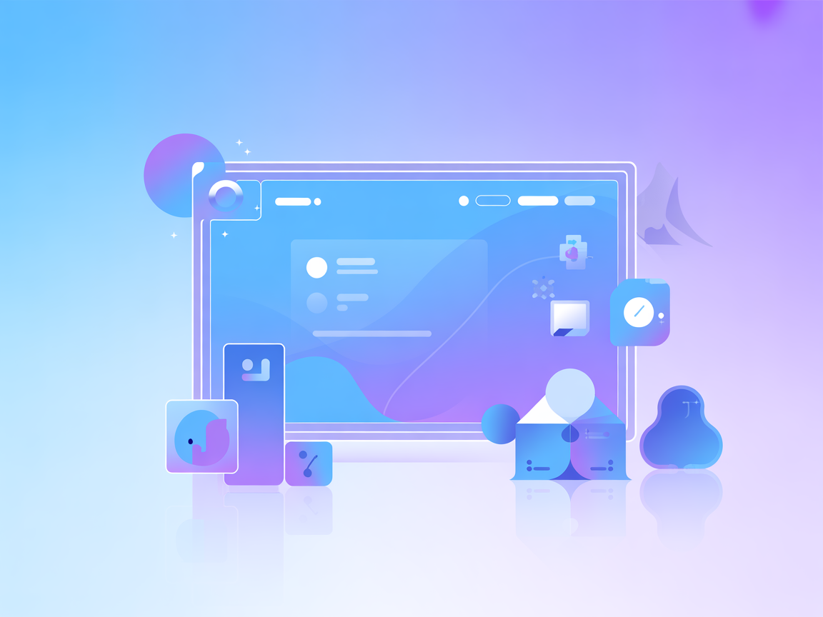 Minimalistisch vectorbeeld van Python REPL-automatisering en SaaS-integratie