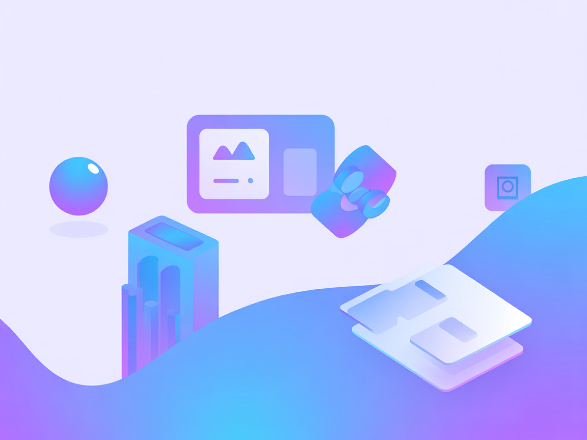 Minimalistische vectorillustratie die API-integratie en automatisering toont