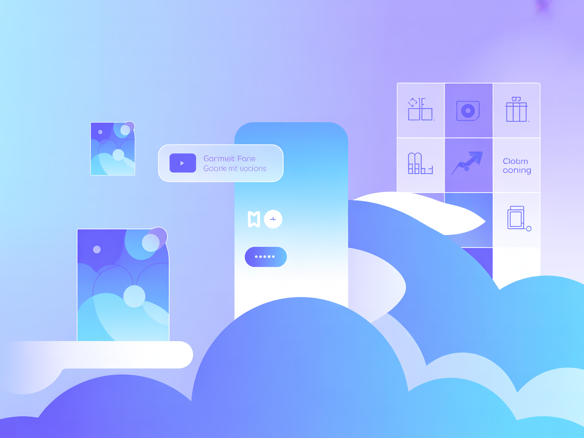 Ilustración de integración minimalista de tarjetas de estudio IA y repetición espaciada