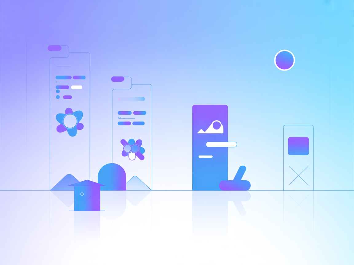 Vecteur SaaS minimaliste illustrant l’intégration blockchain et IA