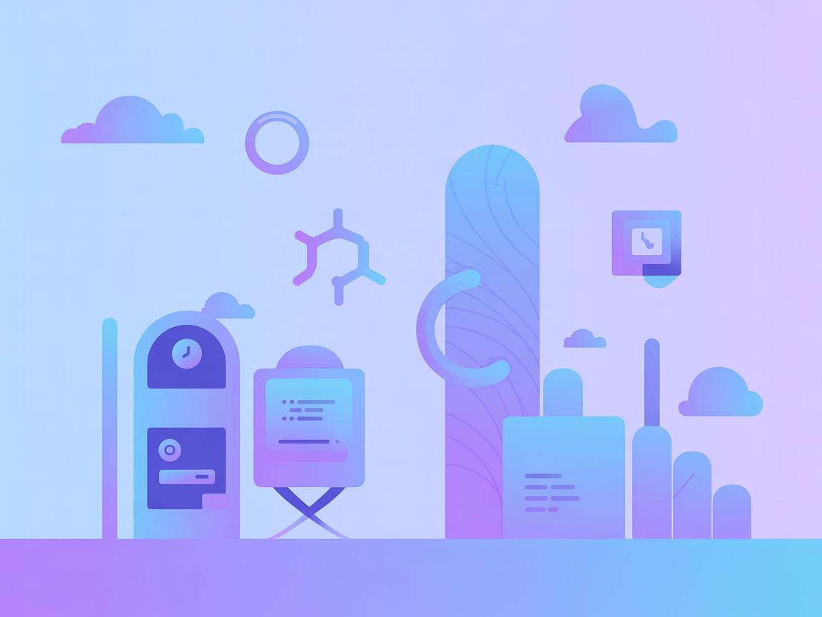 Moderne minimalistische AI-assistent met zoek- en bestandsiconen