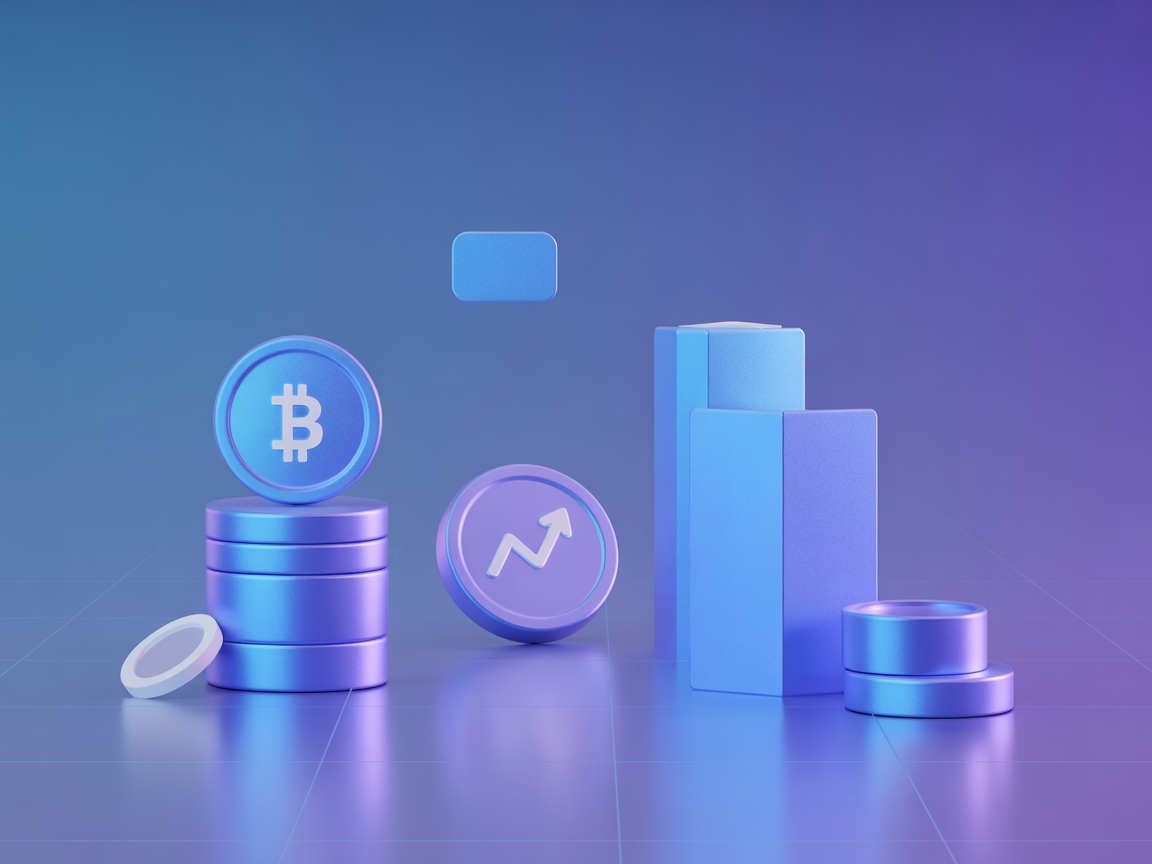 Ilustración de seguimiento de redes sociales para criptomonedas