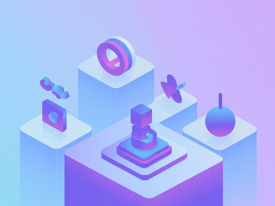 Minimalist vector SaaS crypto AI agent integration