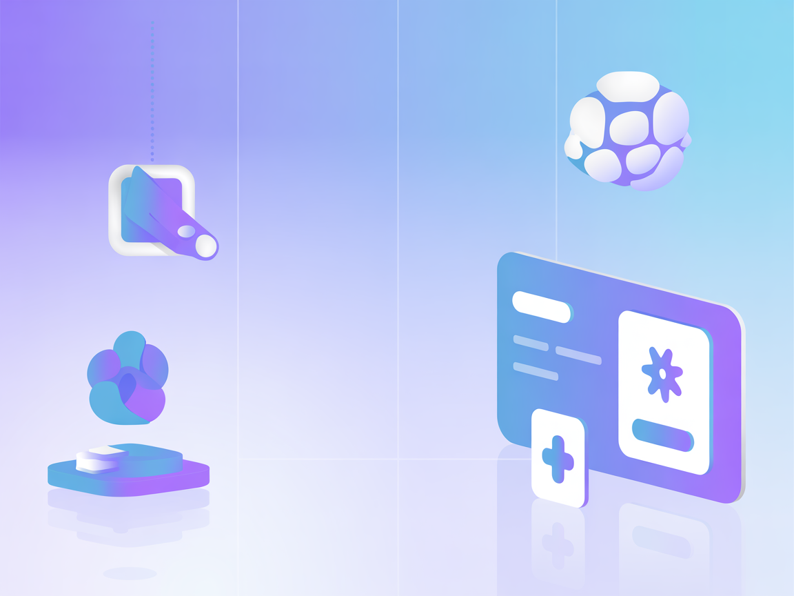 Ilustración minimalista para automatización de proyectos impulsada por IA