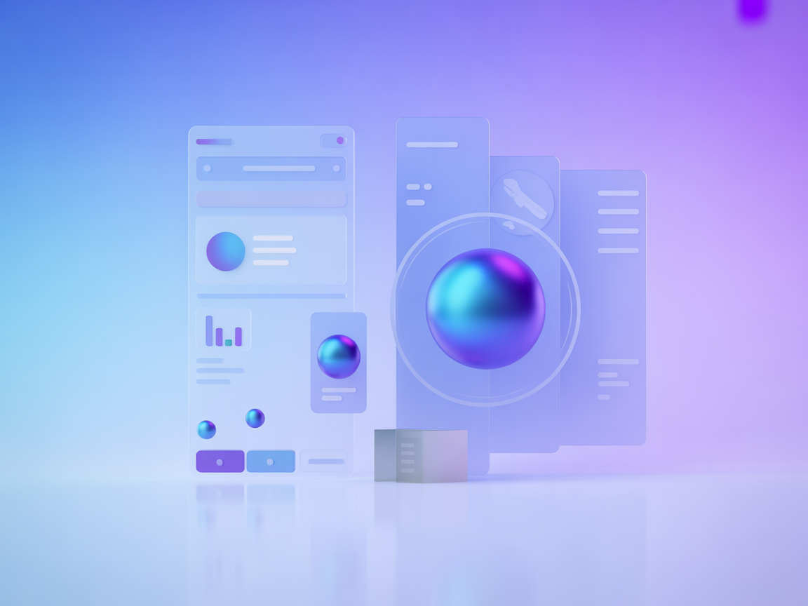 Minimalistische SaaS illustratie die Notion MCP en LLM-integratie weergeeft