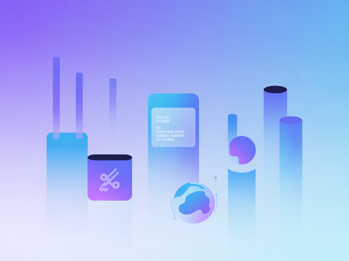 Minimalist vector Databricks server integration illustration