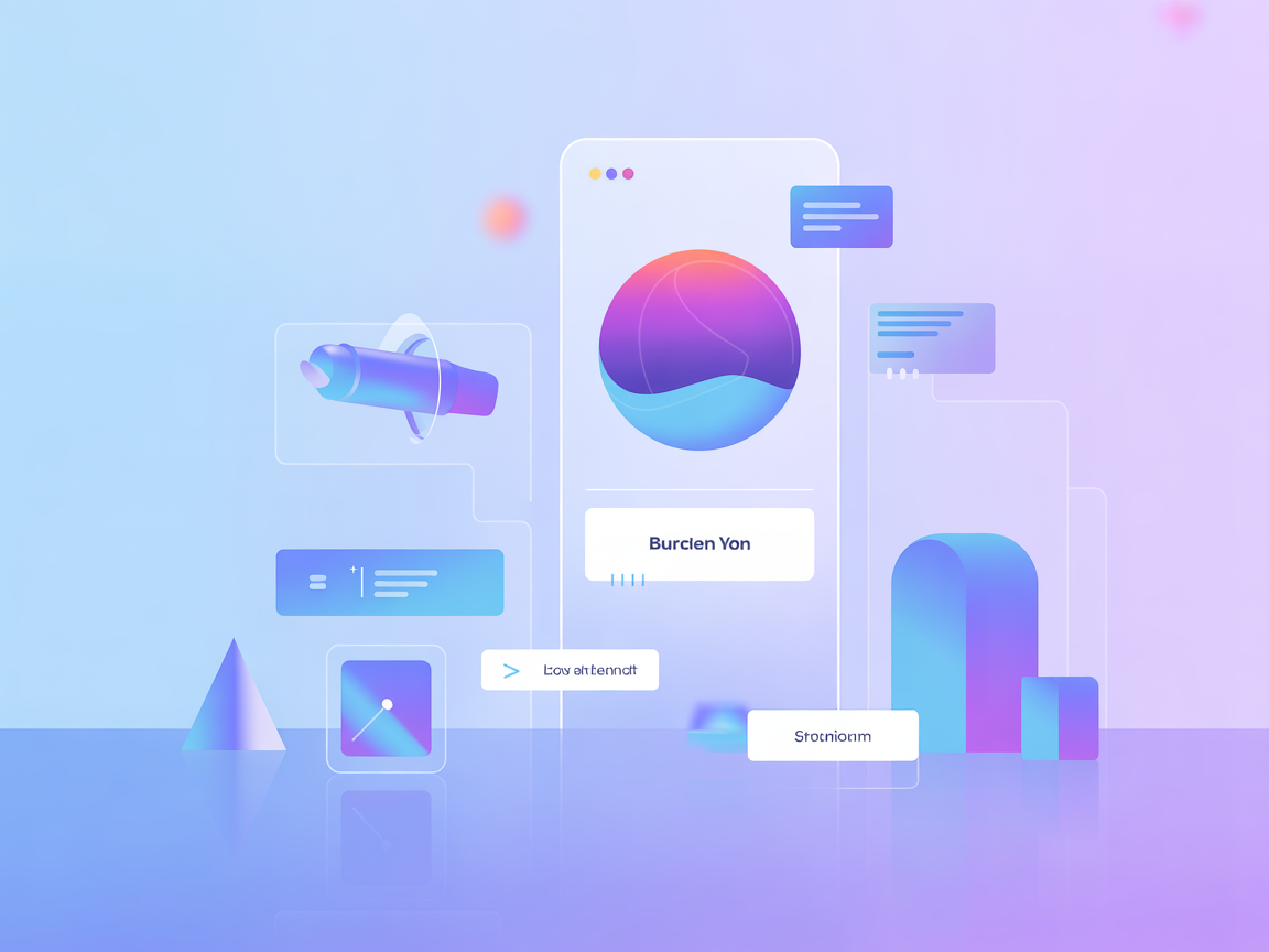 Minimalistische vector die simulatorbeheer en automatisering weergeeft