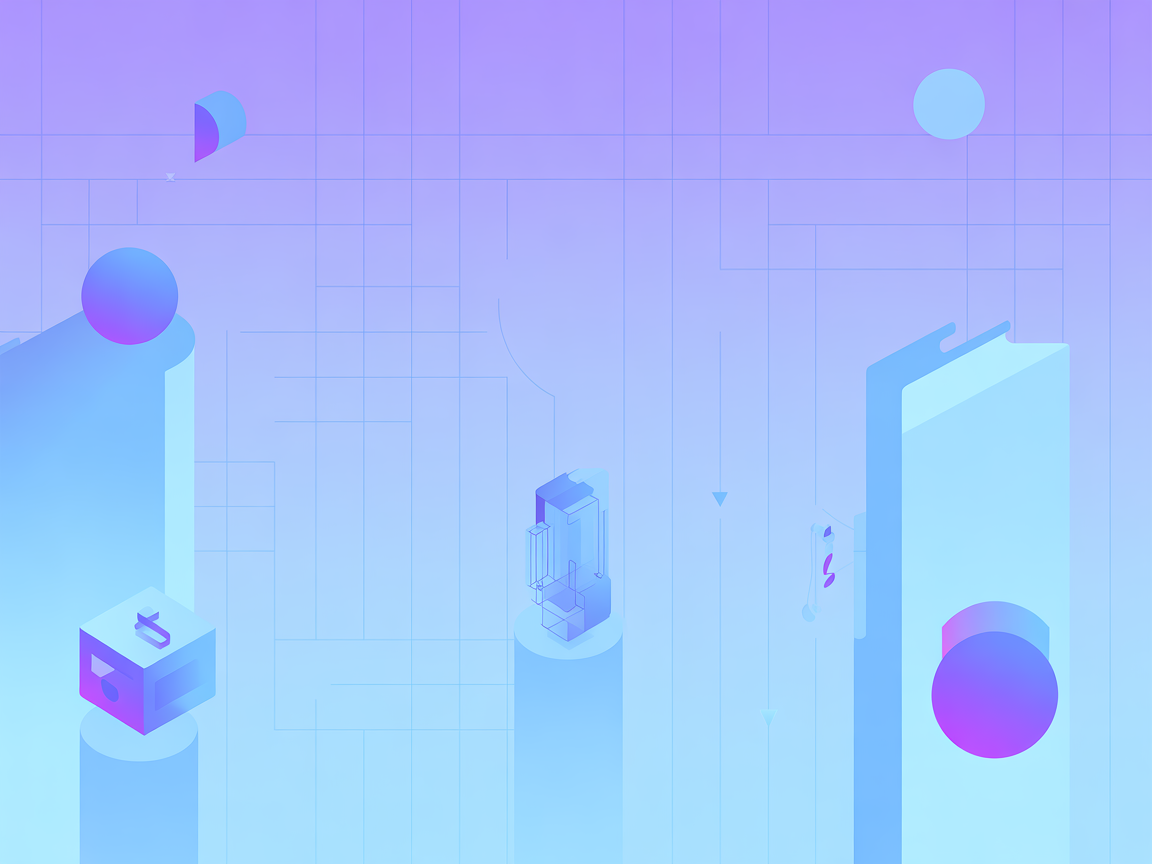 Minimalistische vector SaaS-illustratie met apparaten en testsymbolen